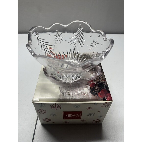 Mikasa Christmas Night  Collection Footed Bowl 6”  WY601/810 - Picture 1 of 6